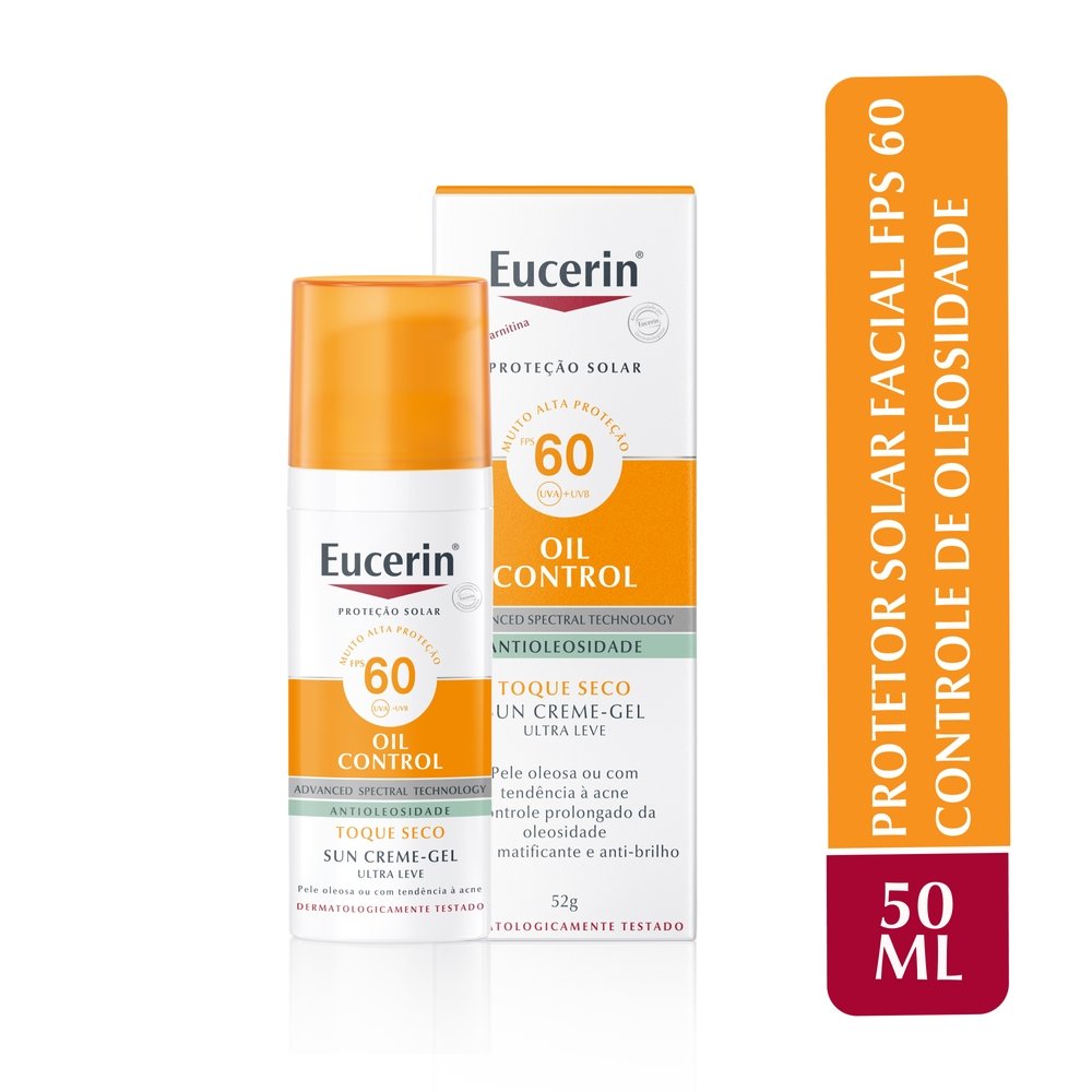 Protetor Solar Facial Eucerin Creme Gel Oil Control Fps Ml Panvel