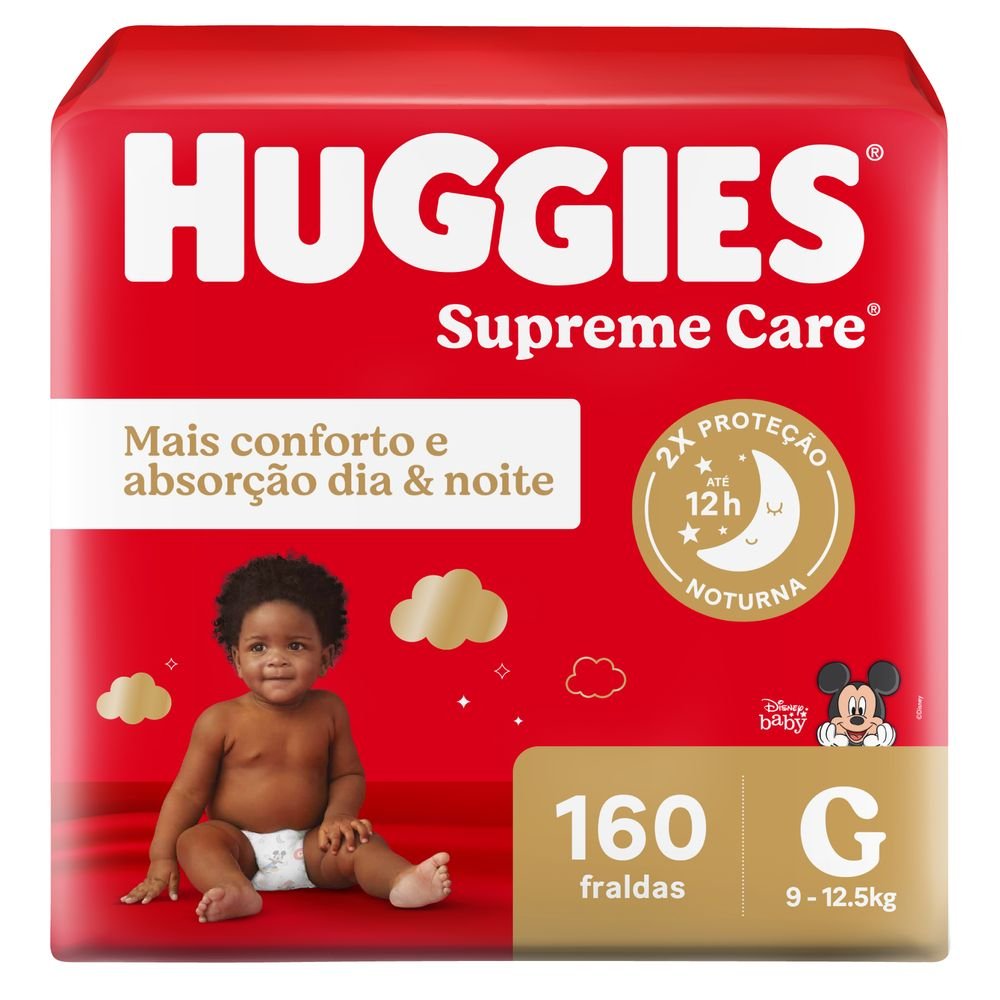 Fralda Huggies Supreme Care Ultra G 160 Unidades PanVel Farmácias