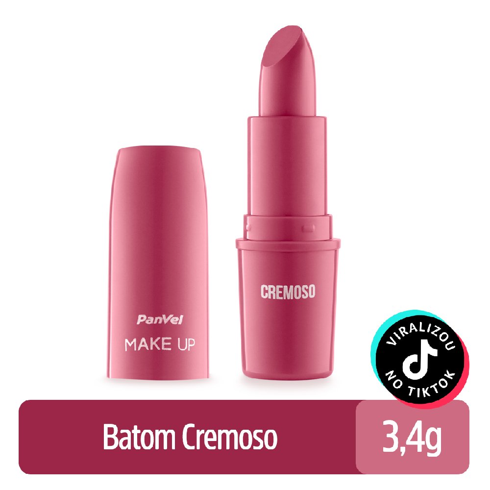 Batom Panvel Make Up Cremoso Rosa Malva Panvel Farm Cias