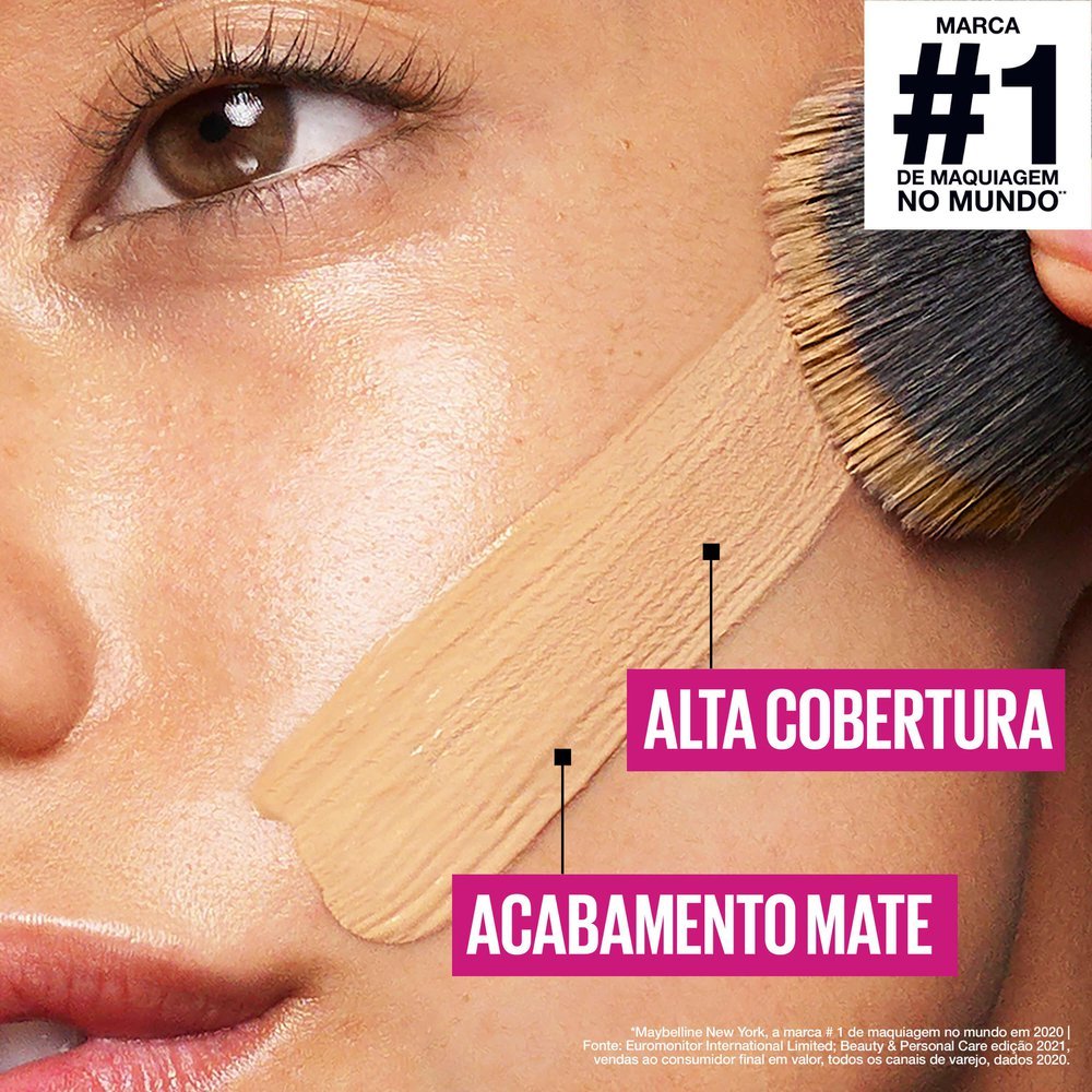 Base Longa Duração Maybelline Superstay Full Coverage 128 Warm Nude