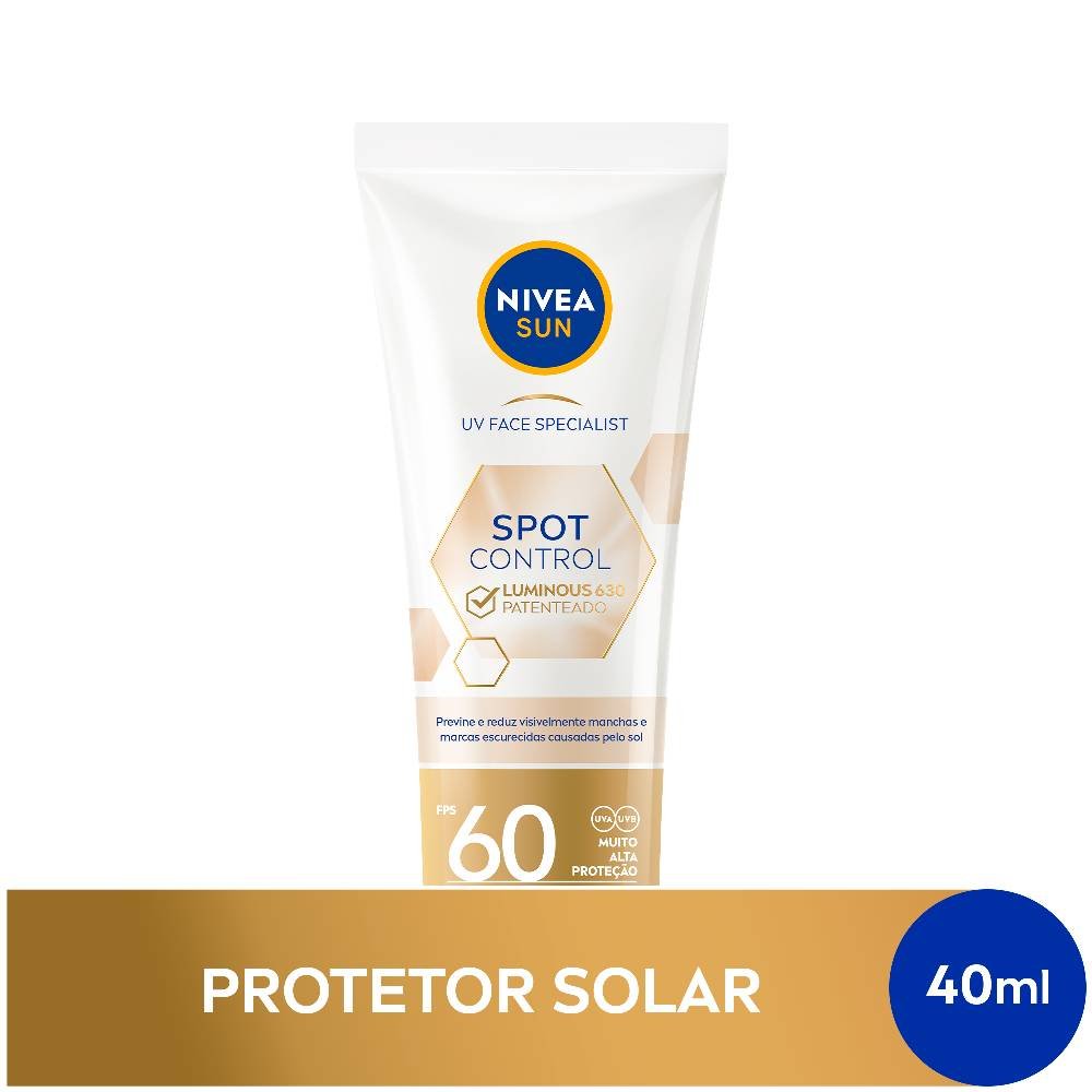 Protetor Solar Facial Nivea Sun Spot Control Luminous Fps Ml