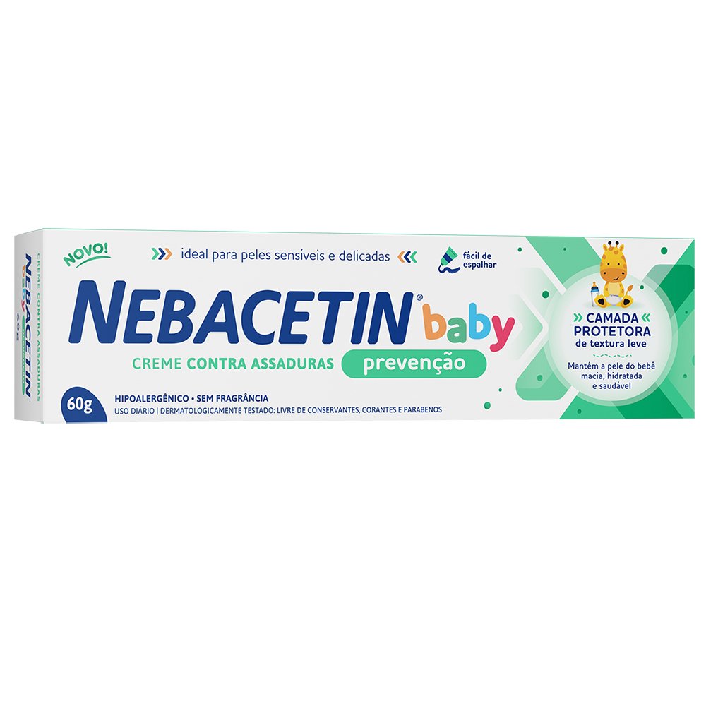 Creme Preventivo Contra Assaduras Nebacetin Baby 60g PanVel Farmácias