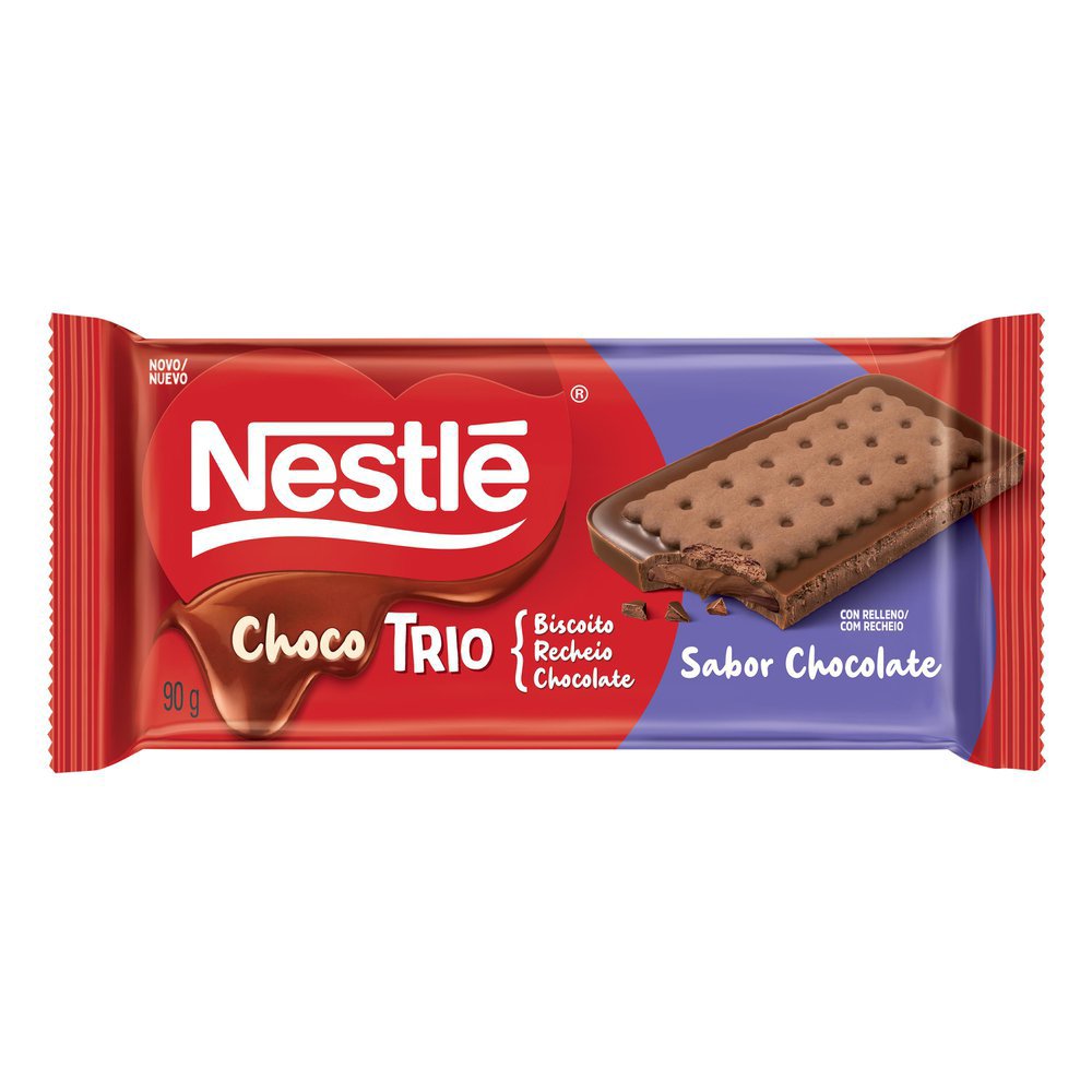 Biscoito Nestlé Chocotrio Chocolate 90g PanVel Farmácias