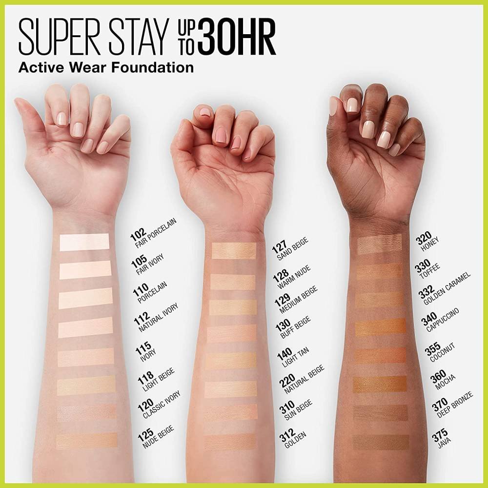 Base Longa Duração Maybelline Ny Superstay Active Wear 30h 105 Fair