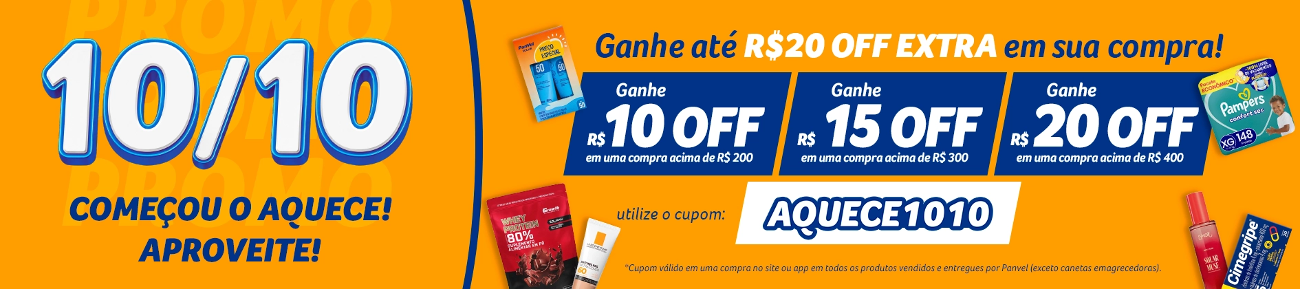VM | Home para você | Cupom Progressivo Aquece 10.10