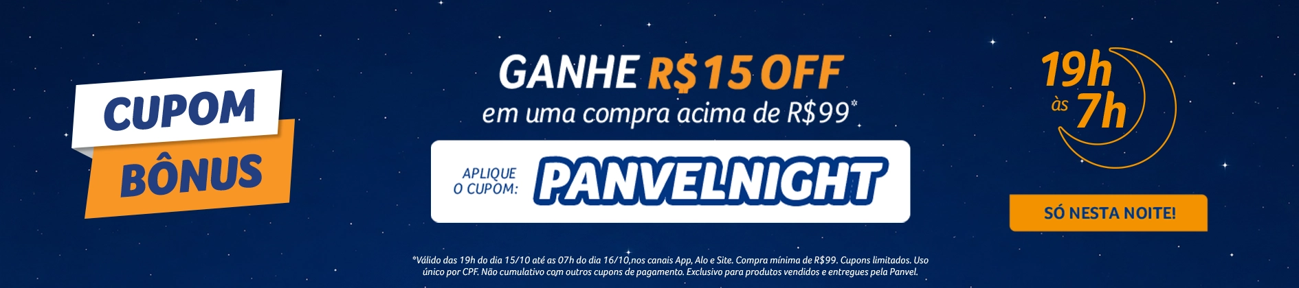 VM | Home Para Você | Banner Panvel Nigth