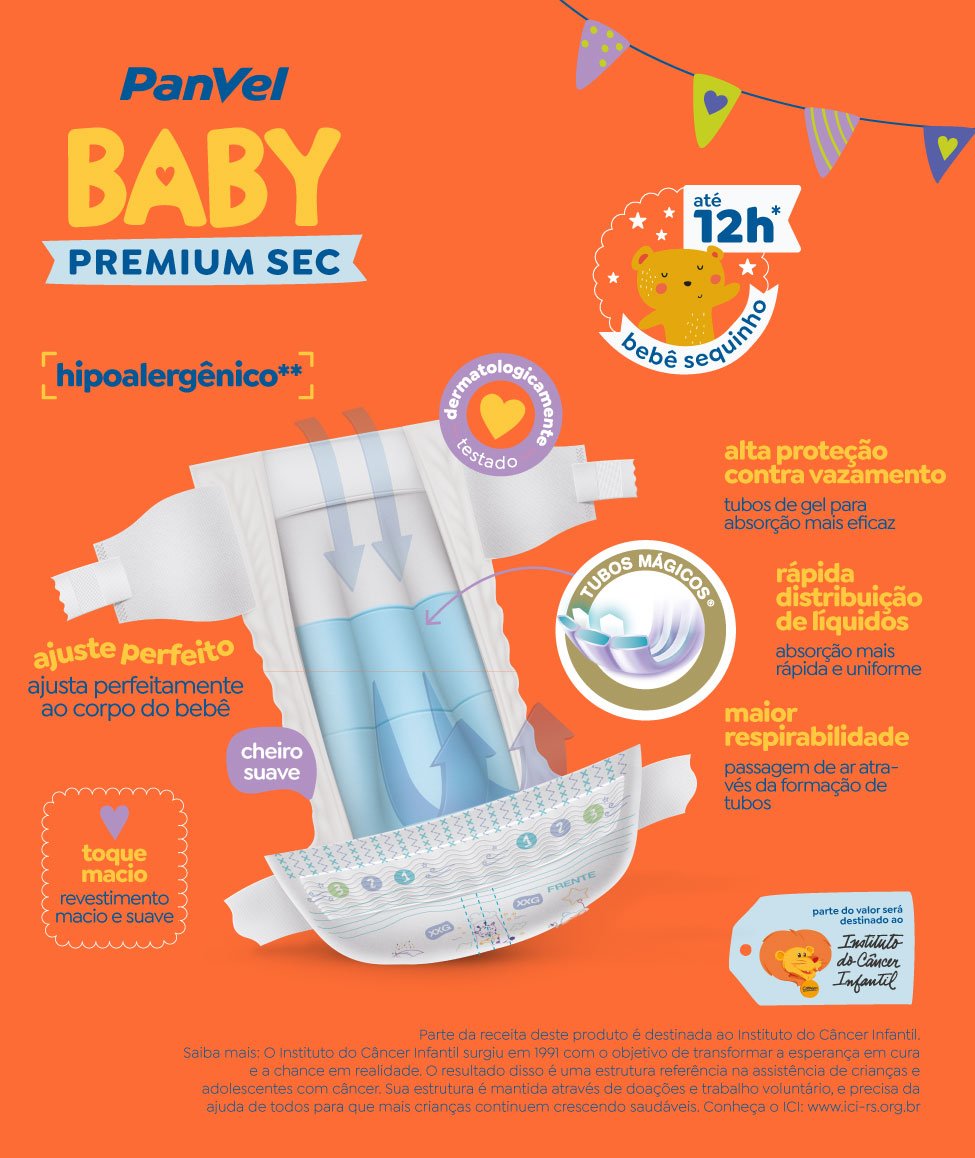 Fralda Infantil Personal Baby Premium Protection Xg C/50 - Promofarma