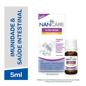 SUPLEMENTO PEDIÁTRICO NANCARE FLORA IMUNE COM VITAMINA D 5ML