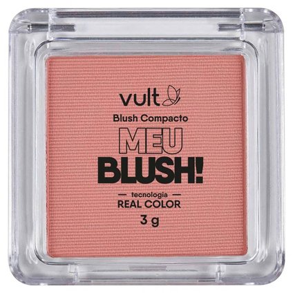 BLUSH COMPACTO ROSA PEROLADO VULT 3G