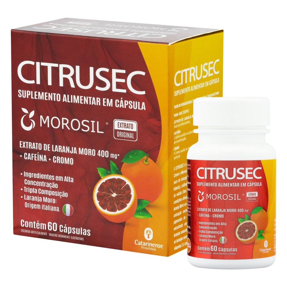 Citrusec Morosil 60 Cápsulas Com Cafeína E Cromo - PanVel Farmácias