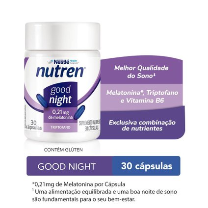 SUPLEMENTO ALIMENTAR NUTREN MELATONINA GOOD NIGHT 30 CÁPSULAS