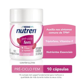 SUPLEMENTO ALIMENTAR NUTREN TRIPTOFANO PRÉ-CICLO FEM 10 CÁPSULAS