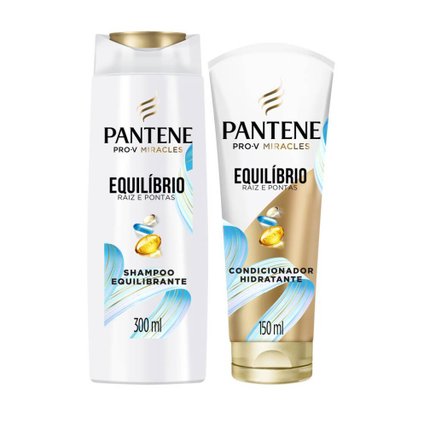 KIT PANTENE EQUILIBRIO RAIZ E PONTAS  SHAMPOO 300ML+CONDICIONADOR 150ML