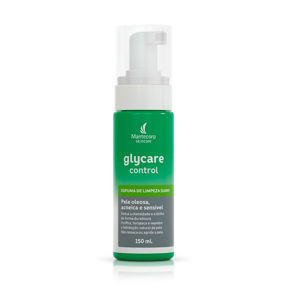 Espuma De Limpeza Facial Glycare Control Suave 150ml