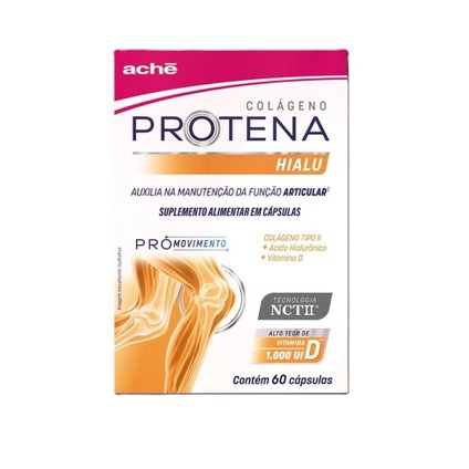 PROTENA PLUS D COLÁGENO TIPO II + ÁCIDO HIALURONICO +  VITAMINA D 60 CÁPSULAS