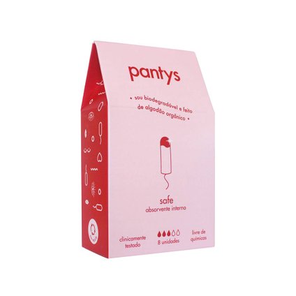 ABSORVENTE INTERNO PANTYS SAFE 8 UNIDADES