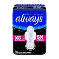 ABSORVENTE ALWAYS NOITE ULTRA SUAVE COM ABAS FLUXO MUITO INTENSO, 8 UNIDADES