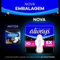 ABSORVENTE ALWAYS NOITE ULTRA SUAVE COM ABAS FLUXO MUITO INTENSO 26 UNIDADES