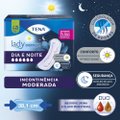 ABSORVENTE PARA INCONTINÊNCIA URINÁRIA TENA LADY DISCREET DIA E NOITE 12 UNIDADES
