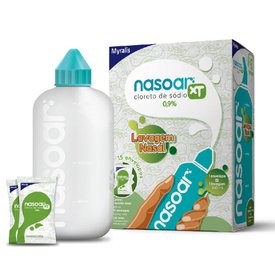 NASOAR XT 1,67% LAVAGEM NASAL 15 ENVELOPES + LAVADOR NASAL 240ML