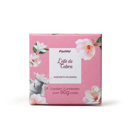 KIT SABONETES EM BARRA PANVEL LEITE DE CABRA 2 UNIDADES - 90G CADA
