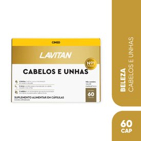 MULTIVITAMÍNICO LAVITAN CABELOS E UNHAS COM 60 CAPSULAS