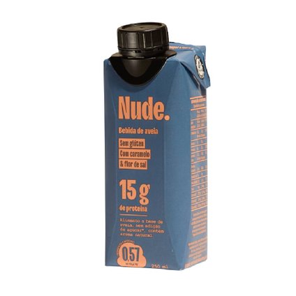 BEBIDA DE AVEIA PROTEICA 15G NUDE CARAMELO & FLOR DE SAL 250ML