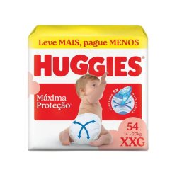 Fralda Huggies Máxima Proteção Hiper Xxg Com 54 Unidades
