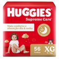 FRALDA HUGGIES SUPREME CARE HIPER XG COM 56 UNIDADES