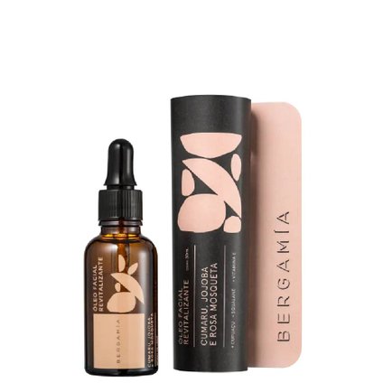 ÓLEO FACIAL BERGAMÍA REVITALIZANTE CUMARU, JOJOBA E ROSA MOSQUETA 30ML