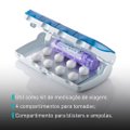 PORTA COMPRIMIDOS 4 COMPARTIMENTOS 1 DIA PILBOX DAILY AZUL