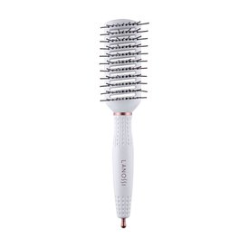 ESCOVA DE CABELOS LANOSSI WHITE RAQUETE VENTILADA