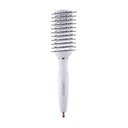 ESCOVA DE CABELOS LANOSSI WHITE RAQUETE VENTILADA