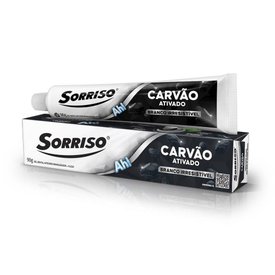 CREME DENTAL SORRISO CARVÃO ATIVADO 90G