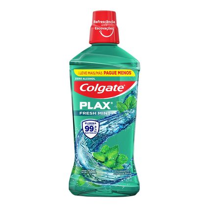 ENXAGUANTE BUCAL COLGATE PLAX FRESH MINT ZERO ALCOOL 750ML
