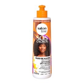 ATIVADOR DE CACHOS SALON LINE S.O.S CACHOS OLEO DE MANGA 300ML