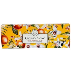 Kit Sabonete Em Barra Giorno Bagno Flor De Laranjeira E Vertiver 3 Unidades De 100g