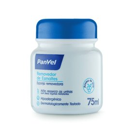 ESPONJA REMOVEDORA DE ESMALTE COM ÓLEO DE UVA PANVEL 75ML