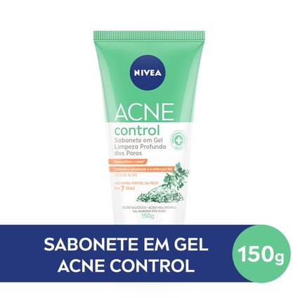 SABONETE FACIAL EM GEL NIVEA ACNE CONTROL 150G