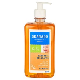 SABONETE DE GLICERINA LÍQUIDO GRANADO BEBÊ CAMOMILA 500ML