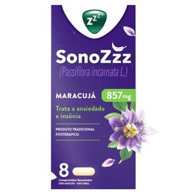 SONOZZZ PASSIFLORA AJUDA A RELAXAR E DESCANSAR 8 COMPRIMIDOS