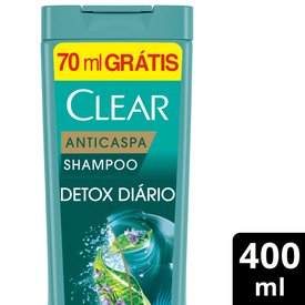 SHAMPOO ANTICASPA CLEAR DETOX DIÁRIO 400ML