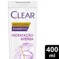 SHAMPOO ANTICASPA CLEAR HIDRATAÇÃO INTENSA LEVE 400ML PAGUE 330ML