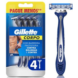 APARELHOS DESCARTÁVEIS PARA DEPILAÇÃO GILLETTE 4 UNIDADES