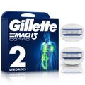 CARGA PARA APARELHO DE DEPILAÇÃO CORPORAL GILLETTE MACH3 CORPO 2 UNIDADES