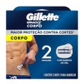 CARGA PARA APARELHO DE DEPILAÇÃO CORPORAL GILLETTE MACH3 CORPO 2 UNIDADES
