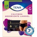 CALCINHA ABSORVENTE LAVÁVEL TENA PRETA G