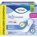 ABSORVENTE PARA INCONTINÊNCIA URINÁRIA TENA LADY DISCREET EXTRA 20 UNIDADES