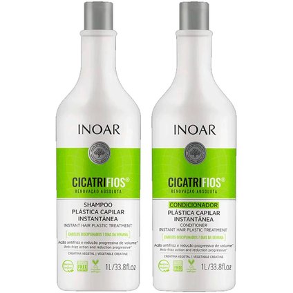 KIT INOAR CICATRIFIOS SHAMPOO 1L + CONDICIONADOR 1L