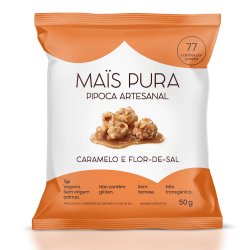 Pipoca Artesanal Mais Pura Caramelo Flor-de-sal 50g